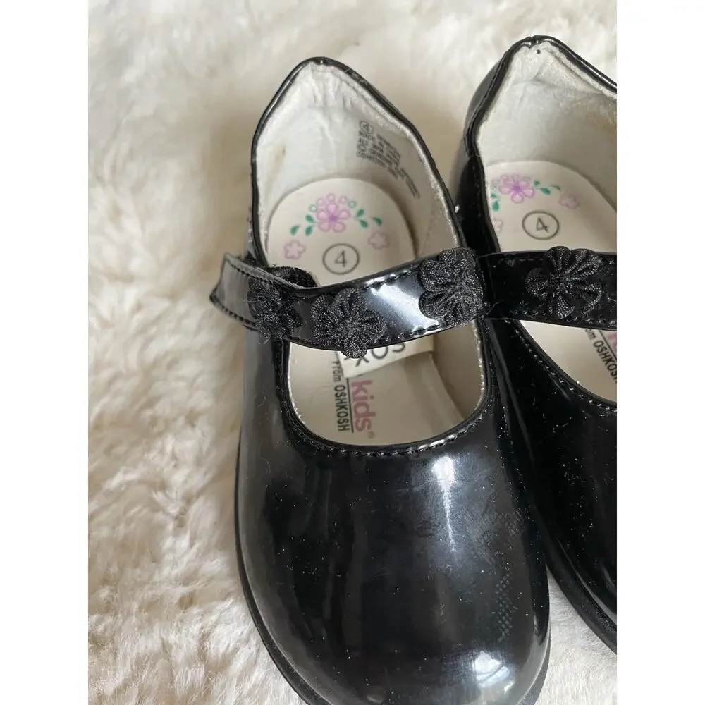 Girls Black Maryjane’s Size 4
